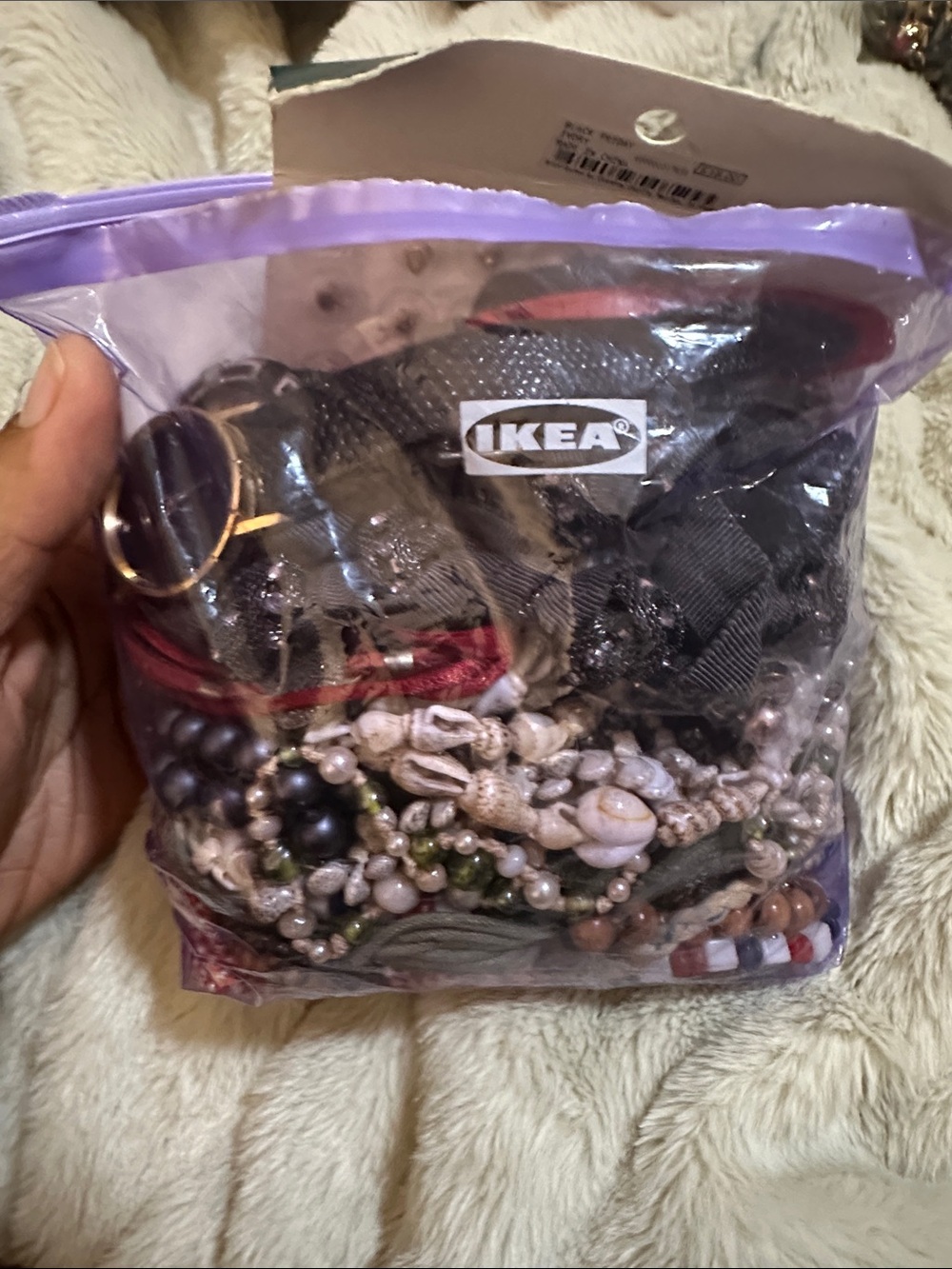 IKEA Black, Cream and Green Mixed Women Accessories Set